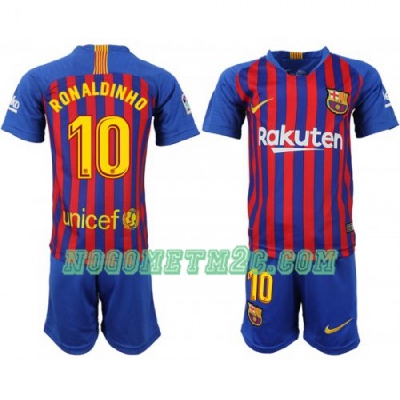 Dječji Nogometni Dres FC Barcelona Ronaldinho 10 Domaći 2018-2019 Dječji Nogometni Dres FC Barcelona Ronaldinho 10 Domaći 2018-2019